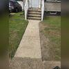 This Gloucester City, NJ front walkway had settled over time, leaving the concrete uneven and no longer properly level leading up to the home.