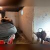 The cracks along the foundation walls allowed for water to seep into this basement. Our crew installed multiple waterproofing methods to prevent water damage and to keep this basement protected.