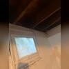 The stress of the home's foundation has even caused small cracks in the foundation walls around the basement windows.