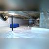 SaniDry CX lowers the humidity levels while filtering the air, making this crawl space fresher smelling and healthy overall!