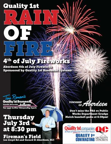 4th of July Rain of Fire Sponsored by Quality 1st Basement Systems! - Image 1