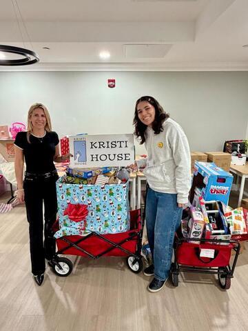 LRE delivers gifts to the Kristi House.