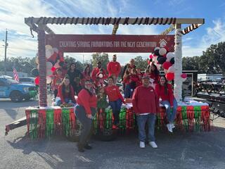 LRE Foundation Repair Celebrates the Season at Brooksville's 2025 Christmas Parade
