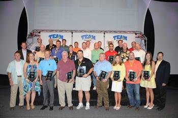 Advanced Basement Systems received an award at the 2013 Team Basement Systems Convention held in Con...