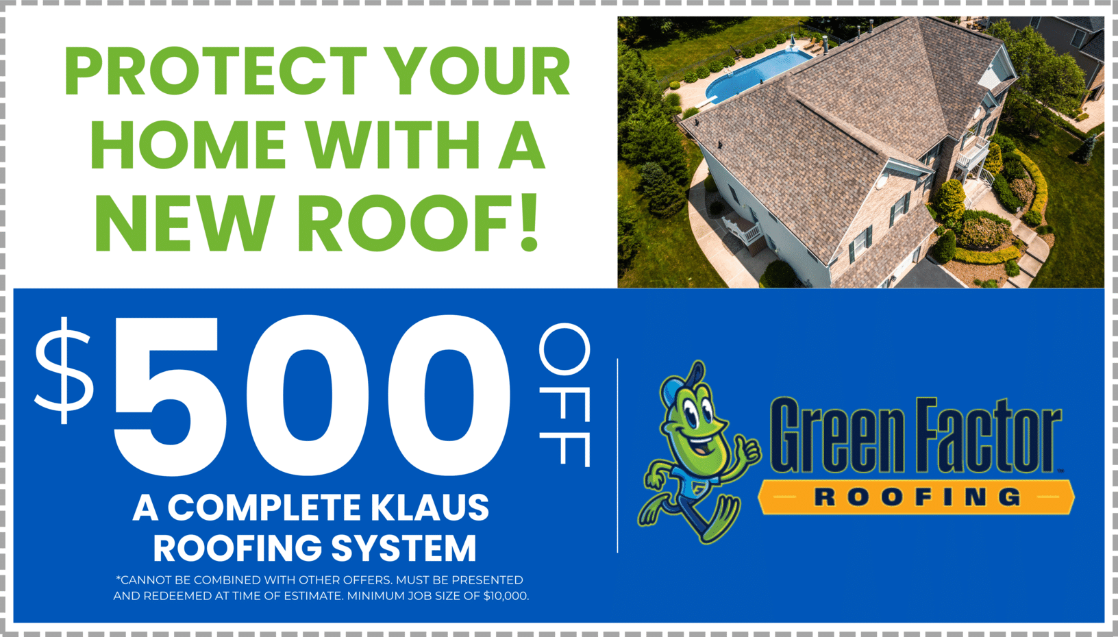 $500 OFF a Full Roof Replacement Project