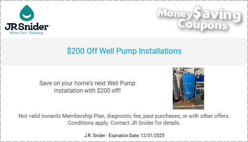 $200 Off Well Pump Installations