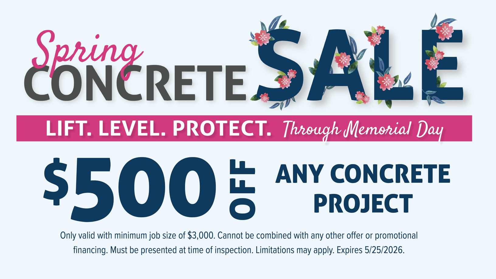 Spring Concrete Sale