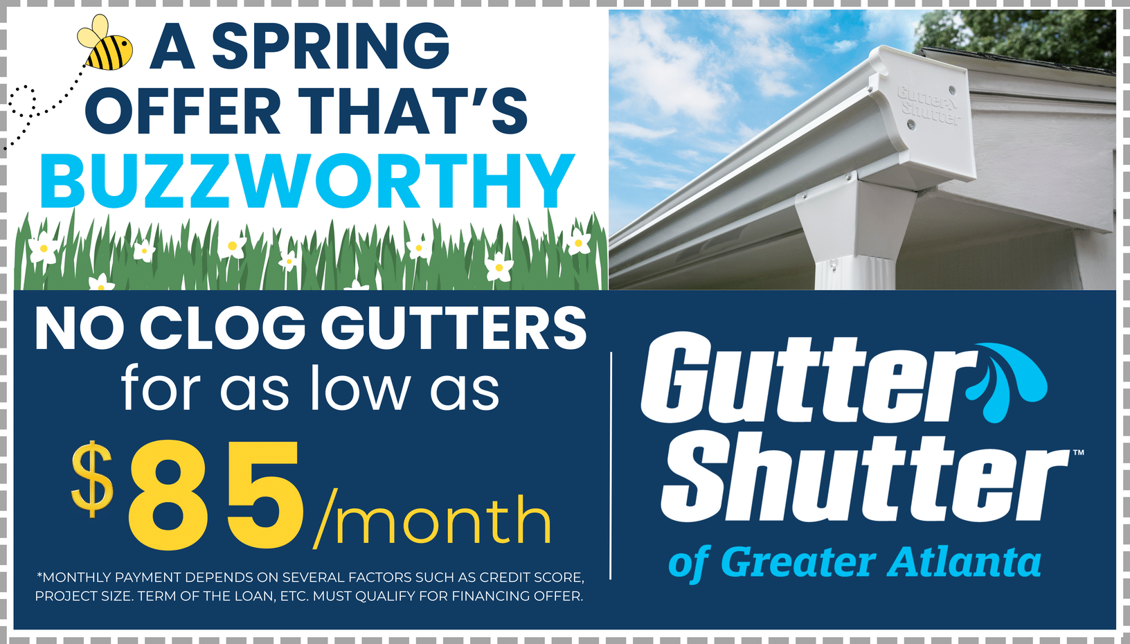 New Gutters for as low as $85/month!