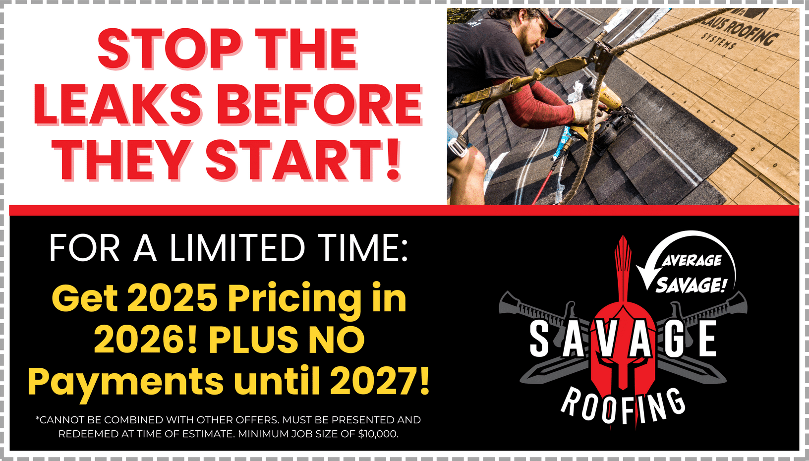 Get 2025 Pricing in 2026! And NO Payment until 2027!