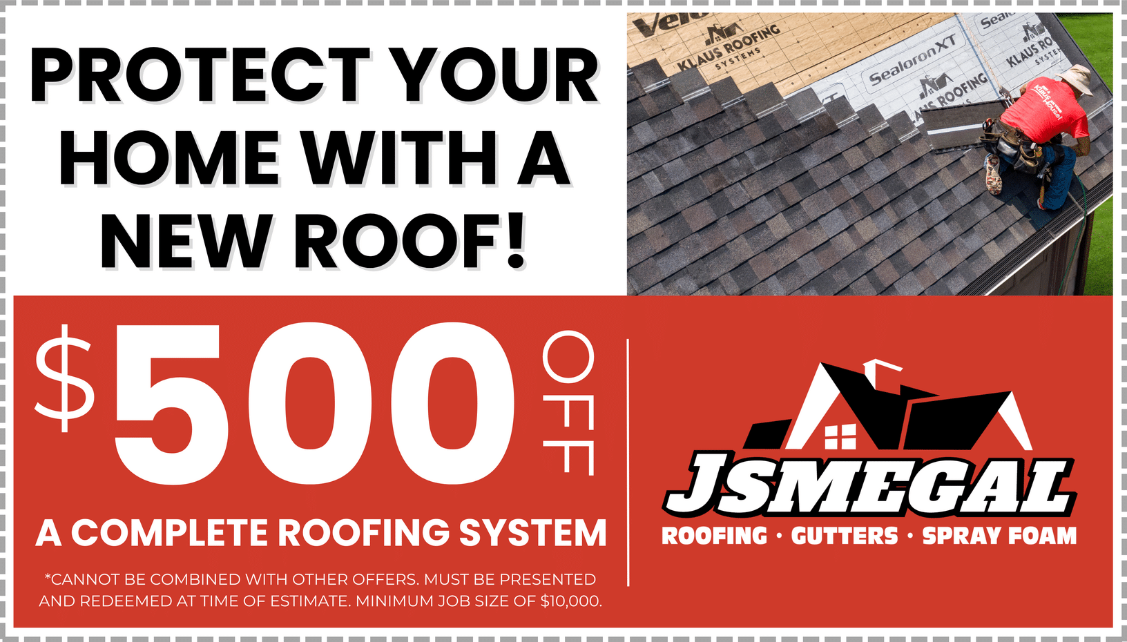$500 OFF a Complete Roofing System