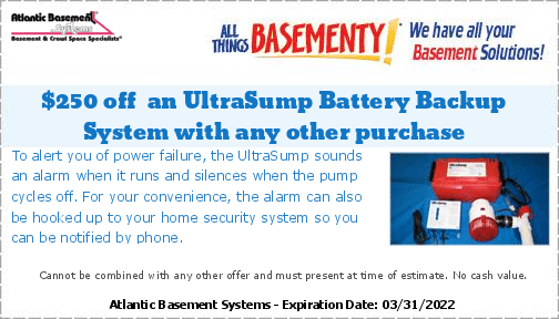 UltraSump Back - Up Installation